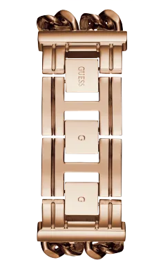 Guess U1117L3 Mod Heavy Metal Rose Gold Stainless Steel Chain Strap Women Watches