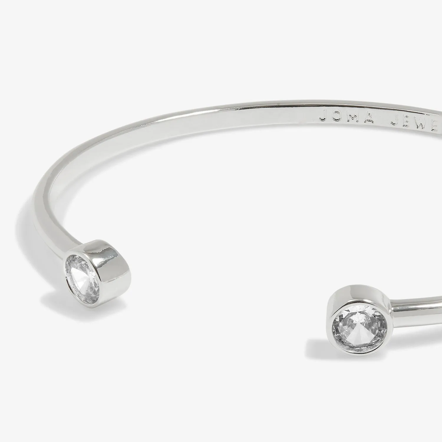 Halo Pearl Cubic Zirconia Silver Plated Bangle 7840