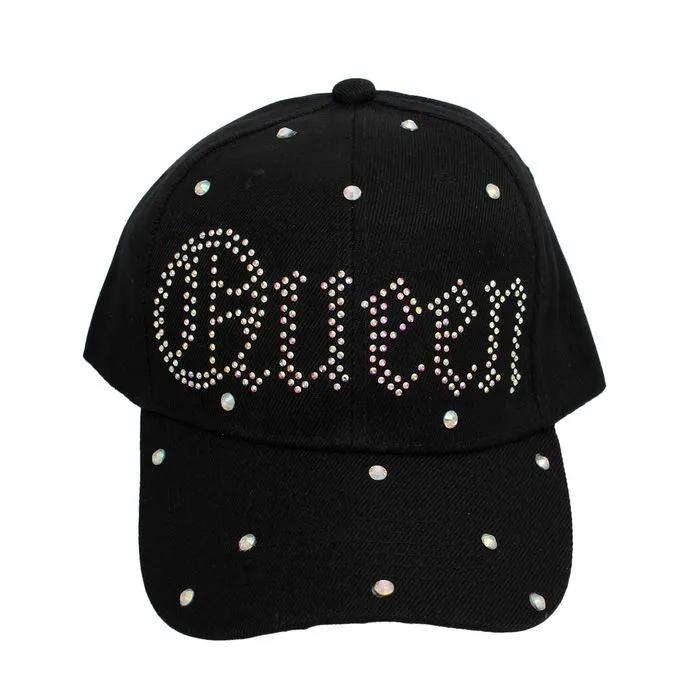 Hat White Canvas Queen Baseball Cap for Women