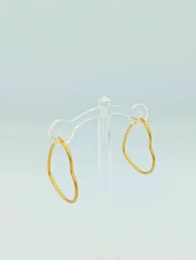 Heart Hoops Earrings