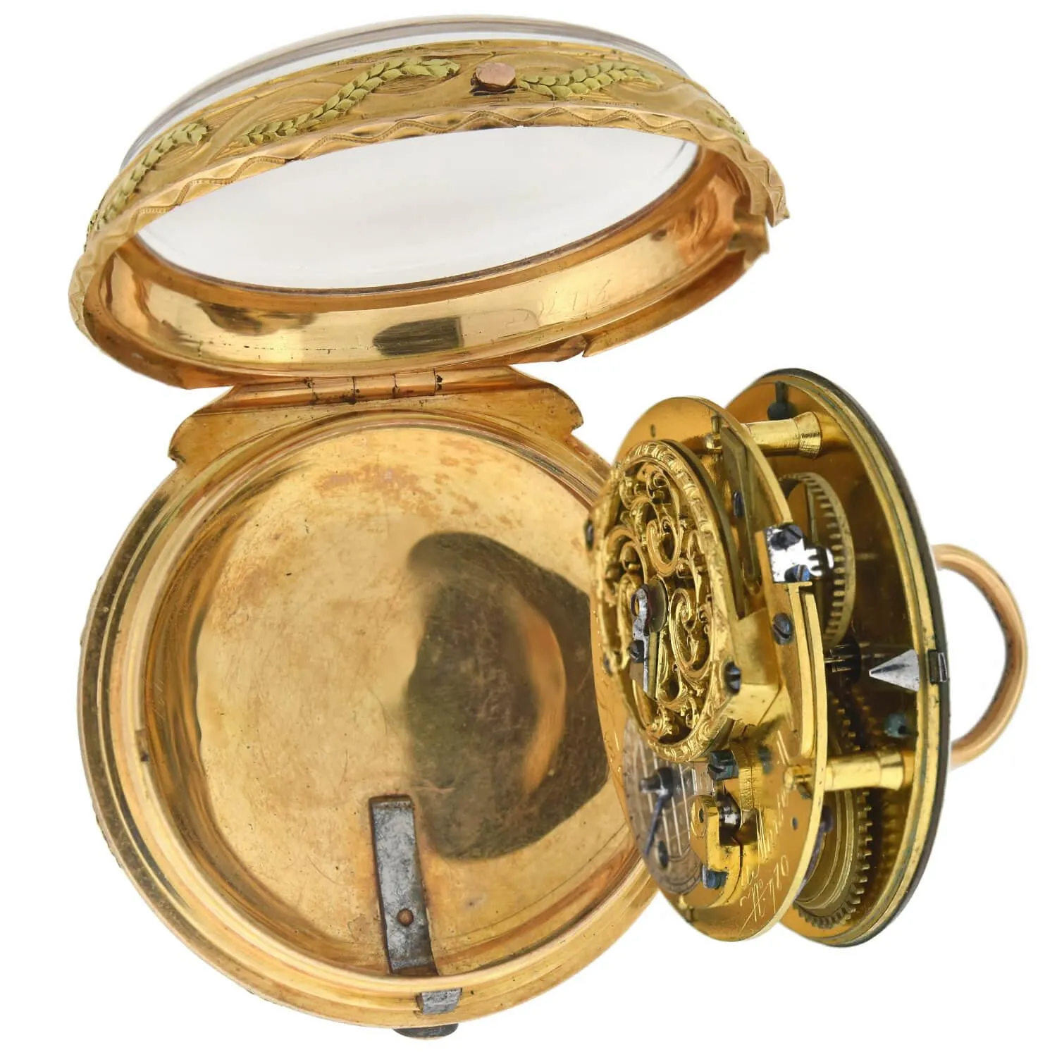 HONNORE LIEUTAUD of MARSEILLE Georgian 18kt Diamond Pocket Watch