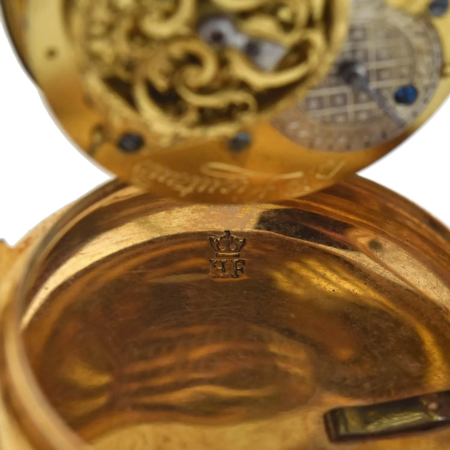 HONNORE LIEUTAUD of MARSEILLE Georgian 18kt Diamond Pocket Watch