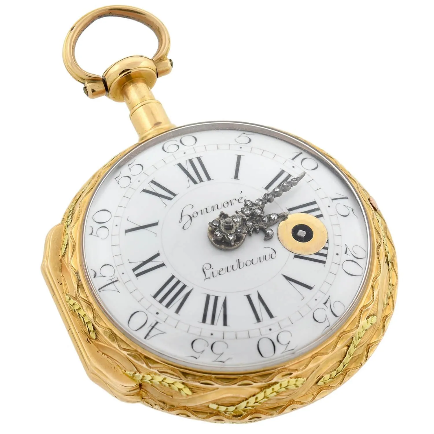 HONNORE LIEUTAUD of MARSEILLE Georgian 18kt Diamond Pocket Watch