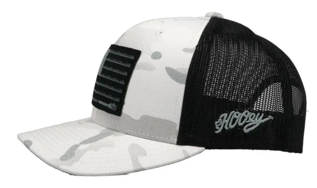 HOOey Liberty Roper Camo (White/Black) - Trucker Cap