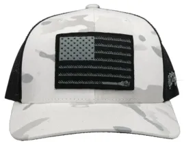 HOOey Liberty Roper Camo (White/Black) - Trucker Cap