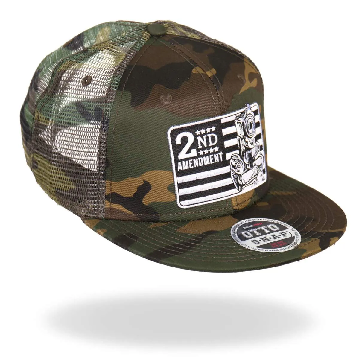 Hot Leathers GSH2001 2nd Amendment Snap Back Camo Hat