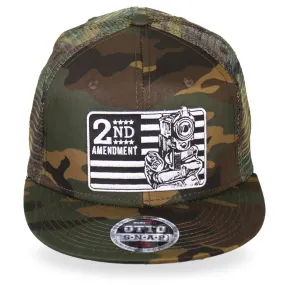 Hot Leathers GSH2001 2nd Amendment Snap Back Camo Hat