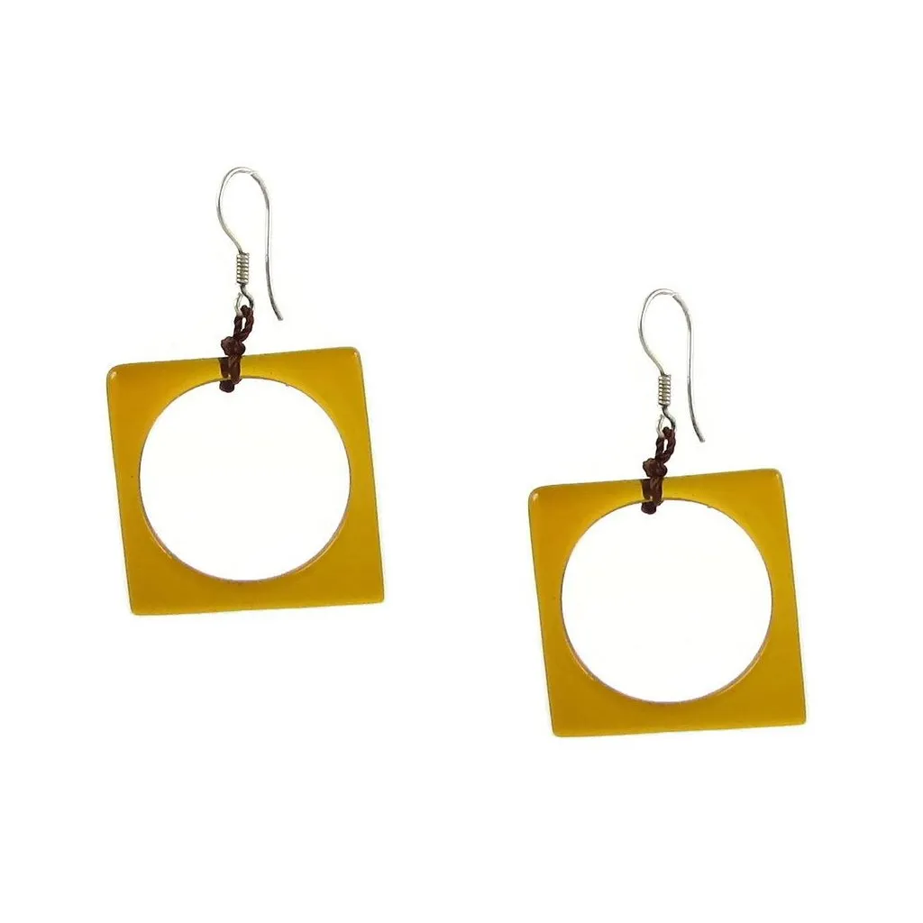 Hoyo Glass Earrings - Orange