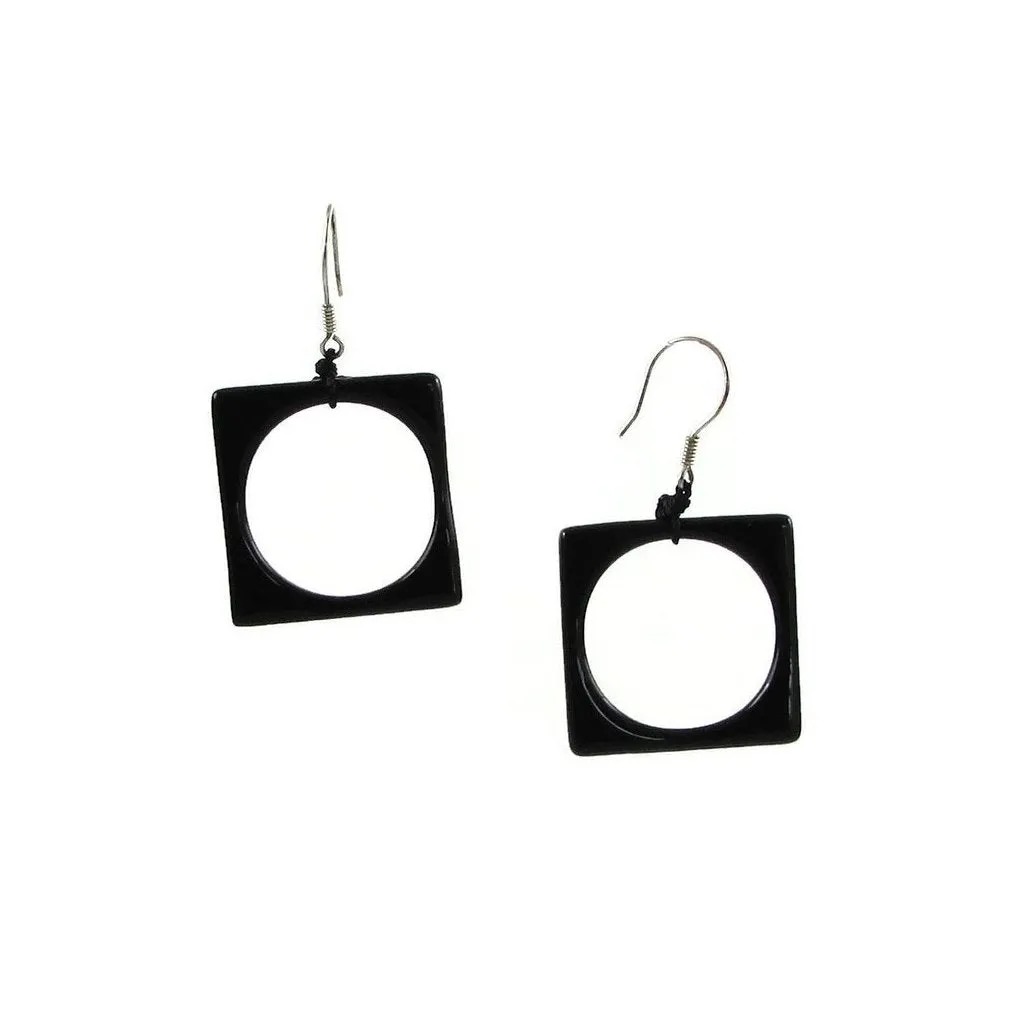 Hoyo Glass Earrings - Orange