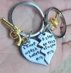 I Keep A Close Watch On This Heart Of Mine Keychain