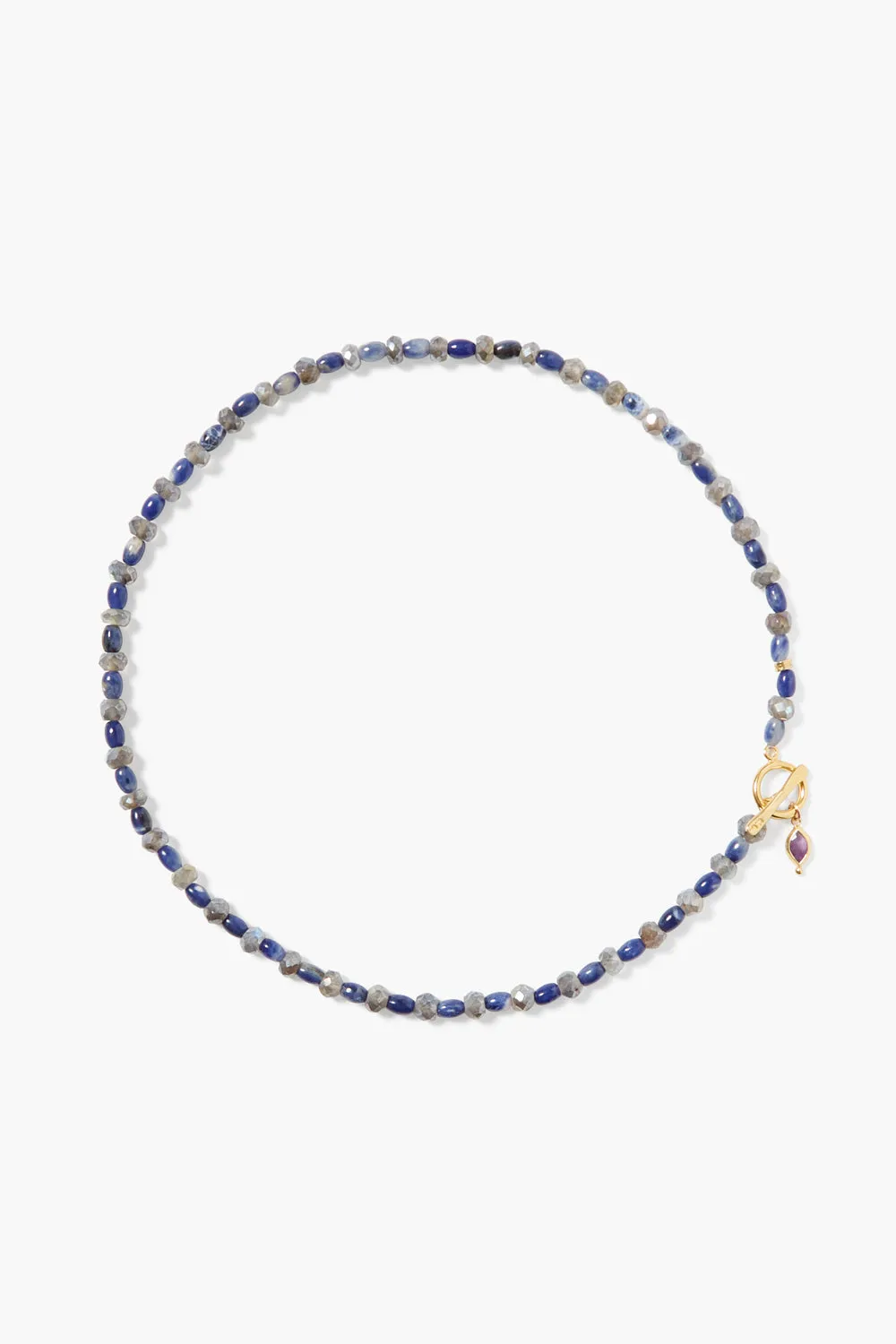 Indira Toggle Necklace Sodalite Mix