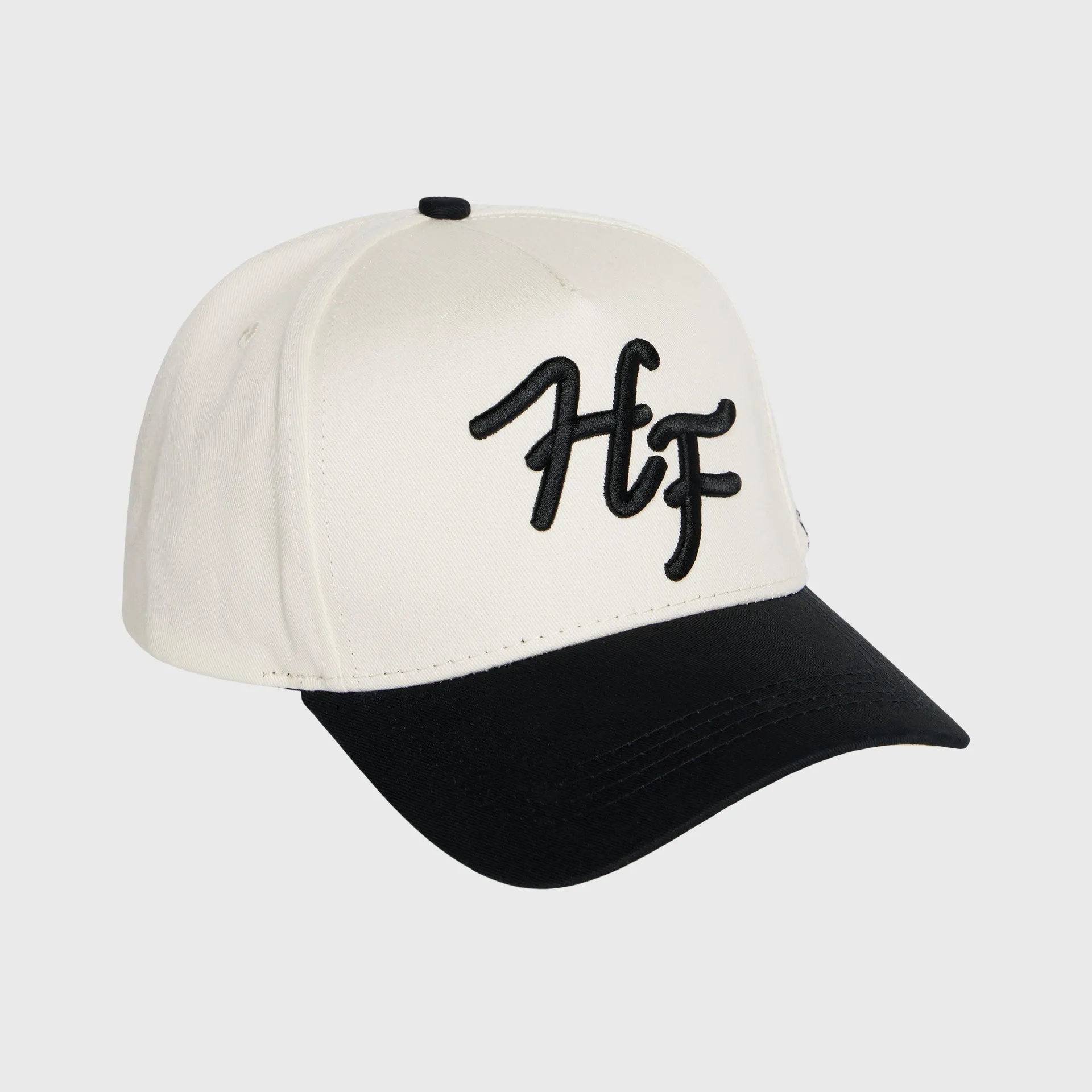 Initial Snapback Cream and Black