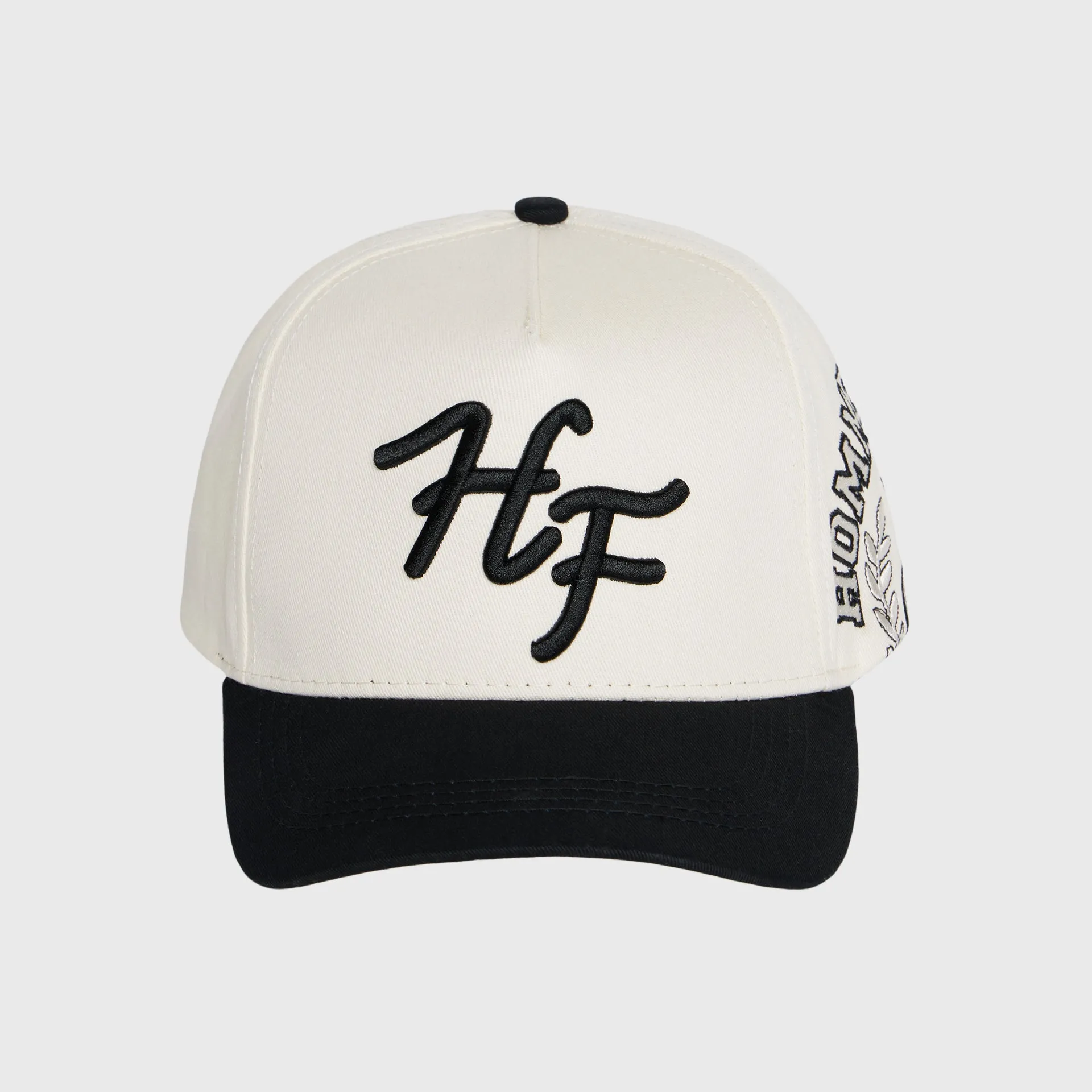 Initial Snapback Cream and Black