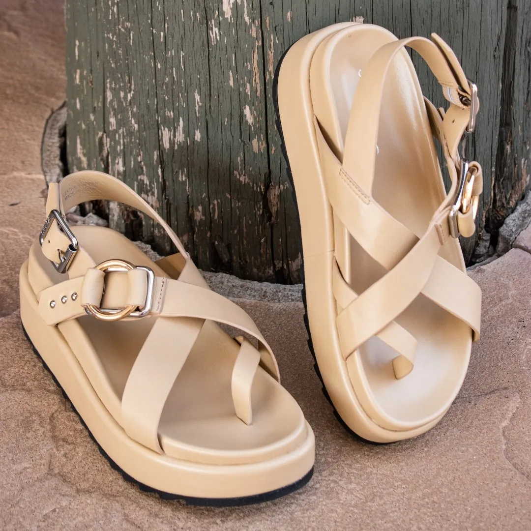 J Slide: Solara in Sand Leather