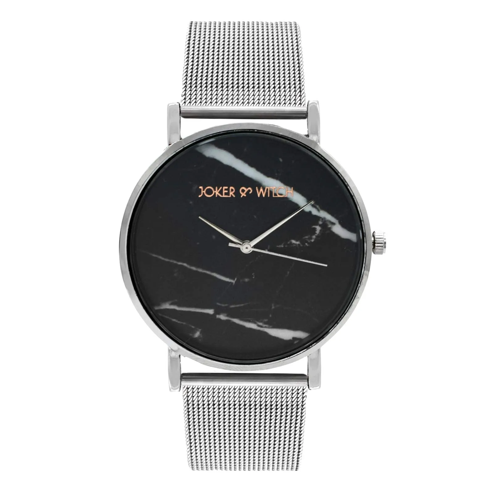 Joker & Witch Lucien Marble Dial Silver Mesh Unisex Watch