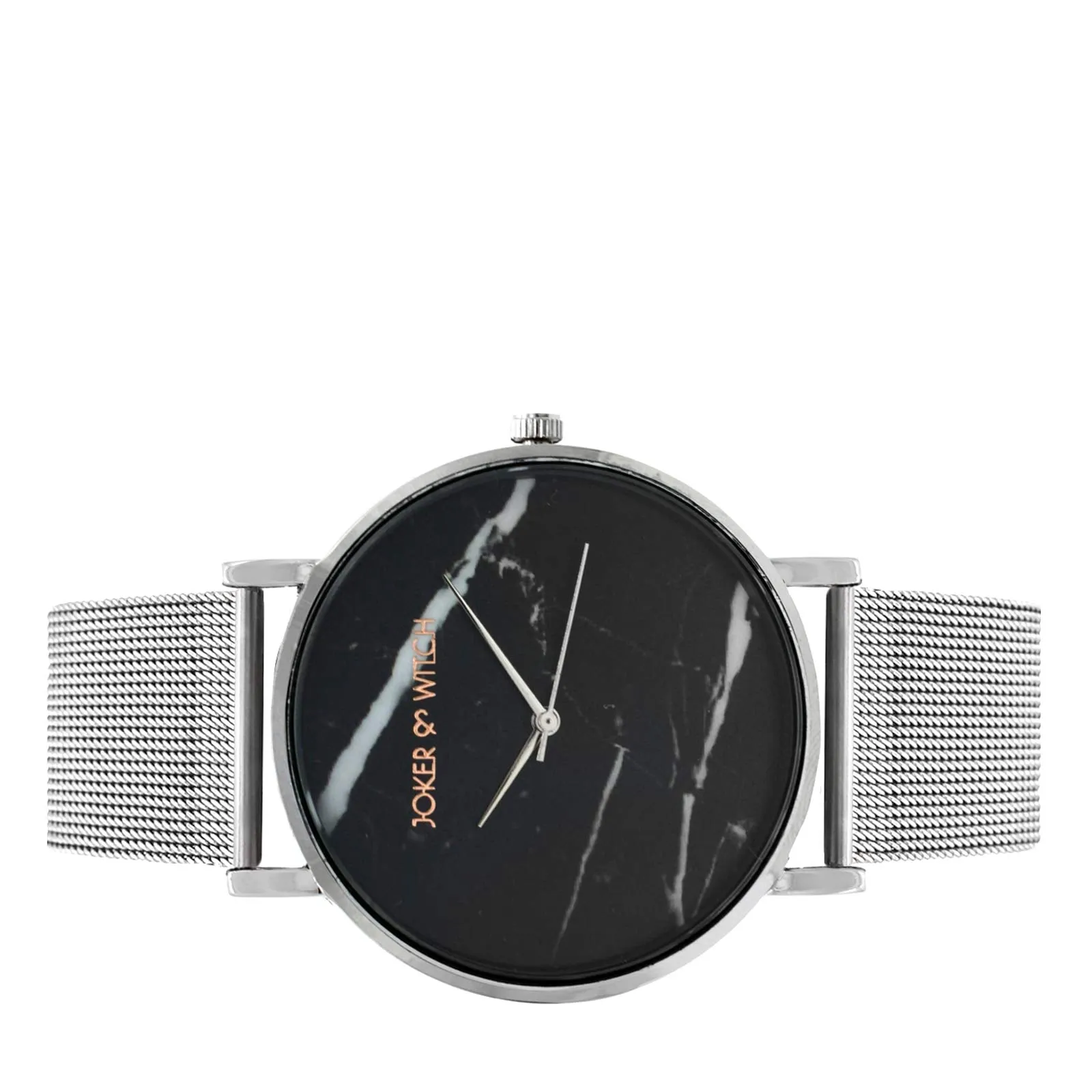 Joker & Witch Lucien Marble Dial Silver Mesh Unisex Watch