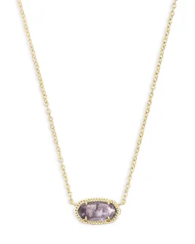 Kendra Scott Elisa Pendant Necklace - Gold & Purple Amethyst