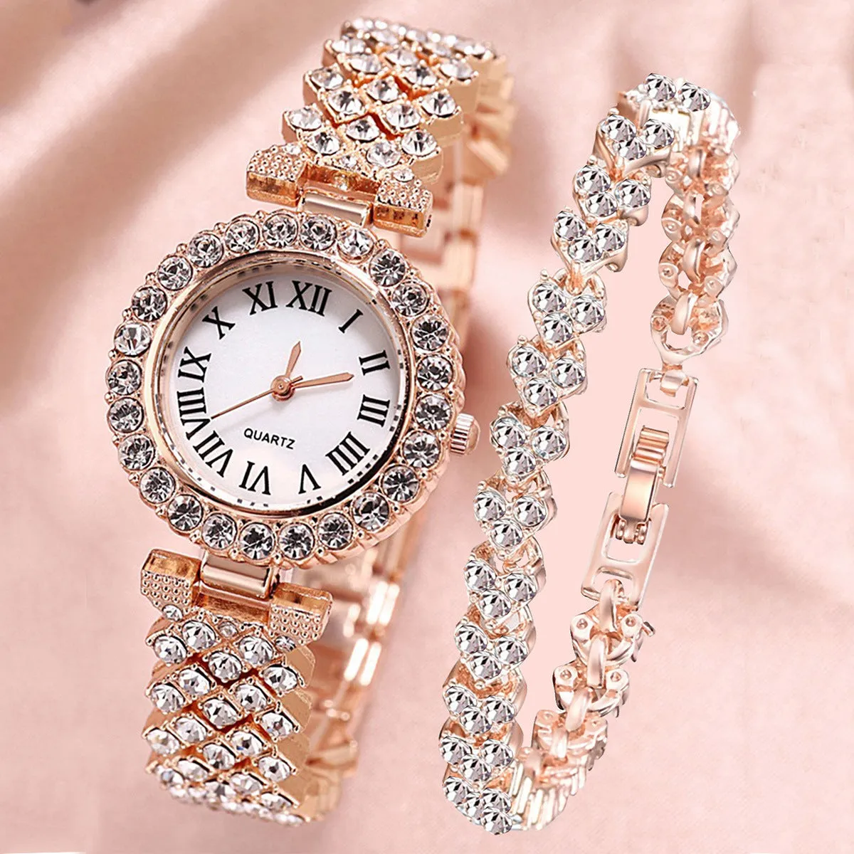 Ladies Bracelet Watch Set Watch Bracelet Gift Set for Women