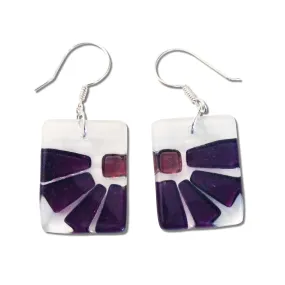 LAMA Glass Earrings - Purple