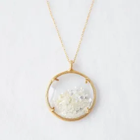 Large Shaker June Birthstone Necklace - 18k Gold Vermeil & Pearl