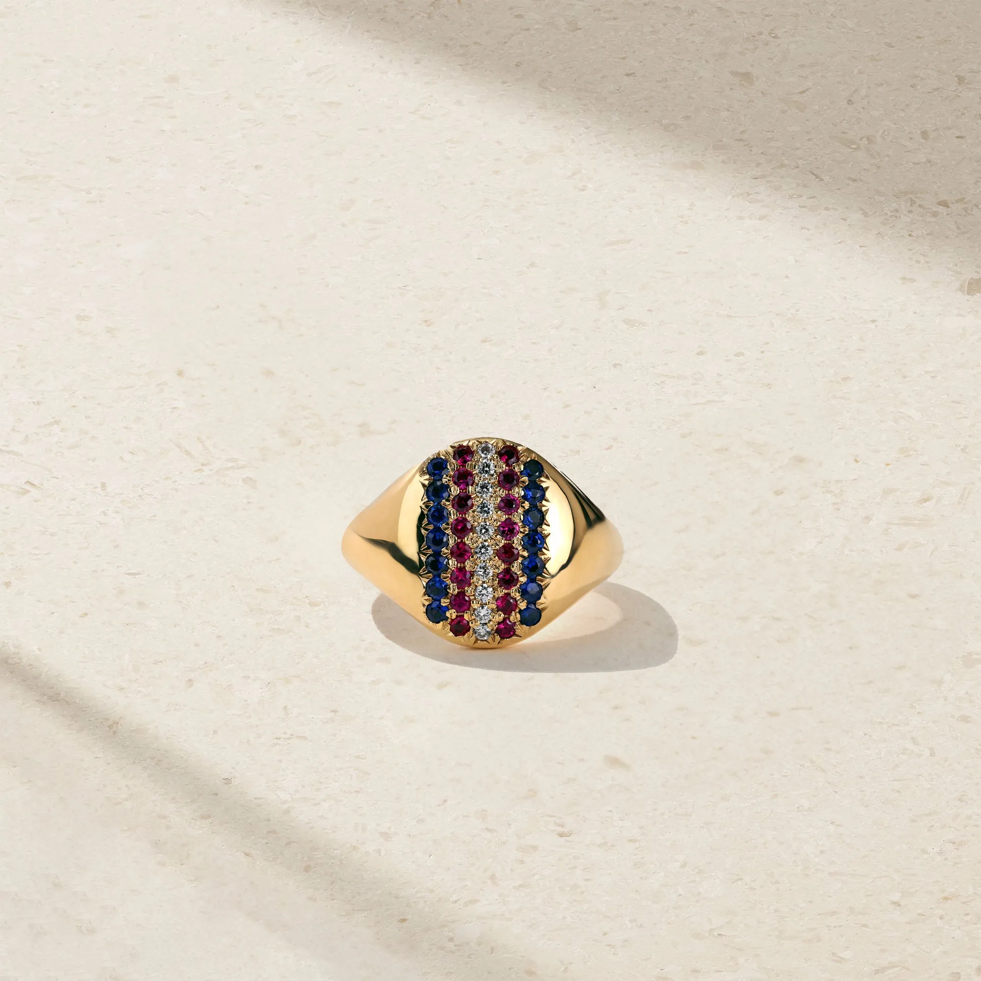 Leandra's Patriotic Signet Ring