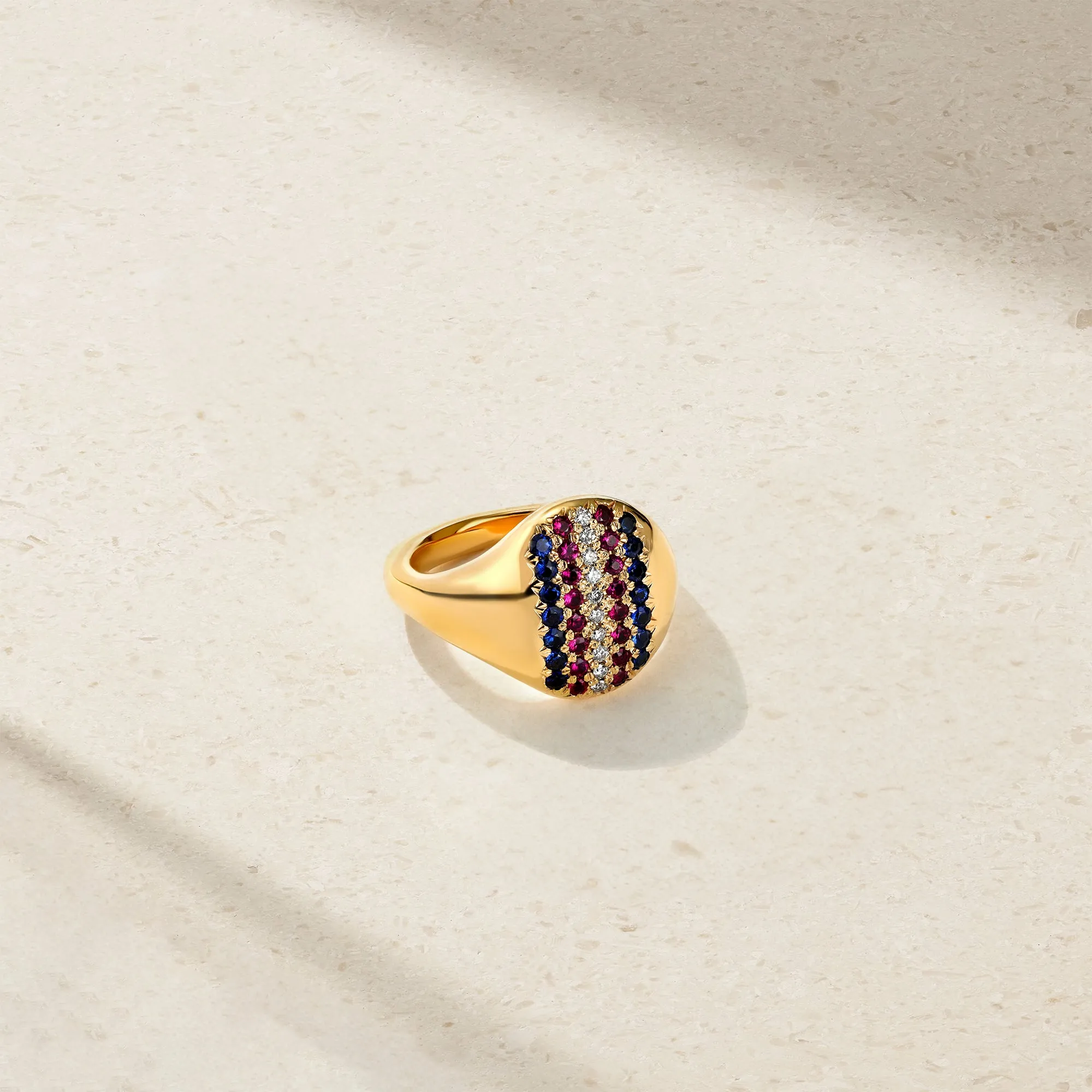 Leandra's Patriotic Signet Ring