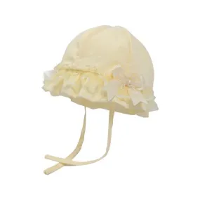 Lemon Yellow Bow Sun Hat