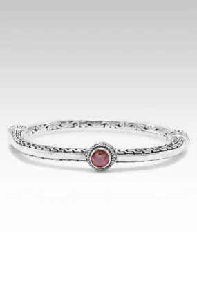 Light of Hope Bangle™ in Red Moissanite