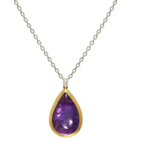 Limited Edition Amethyst Pendant Necklace - SCHN-LE-AM-DR-M-GF