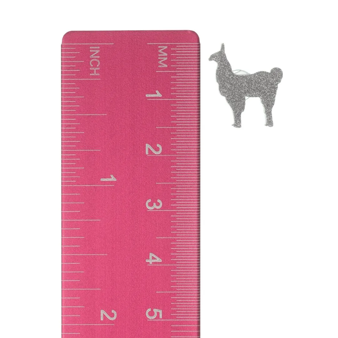 Llama Studs Hypoallergenic Earrings for Sensitive Ears Made with Plastic Posts