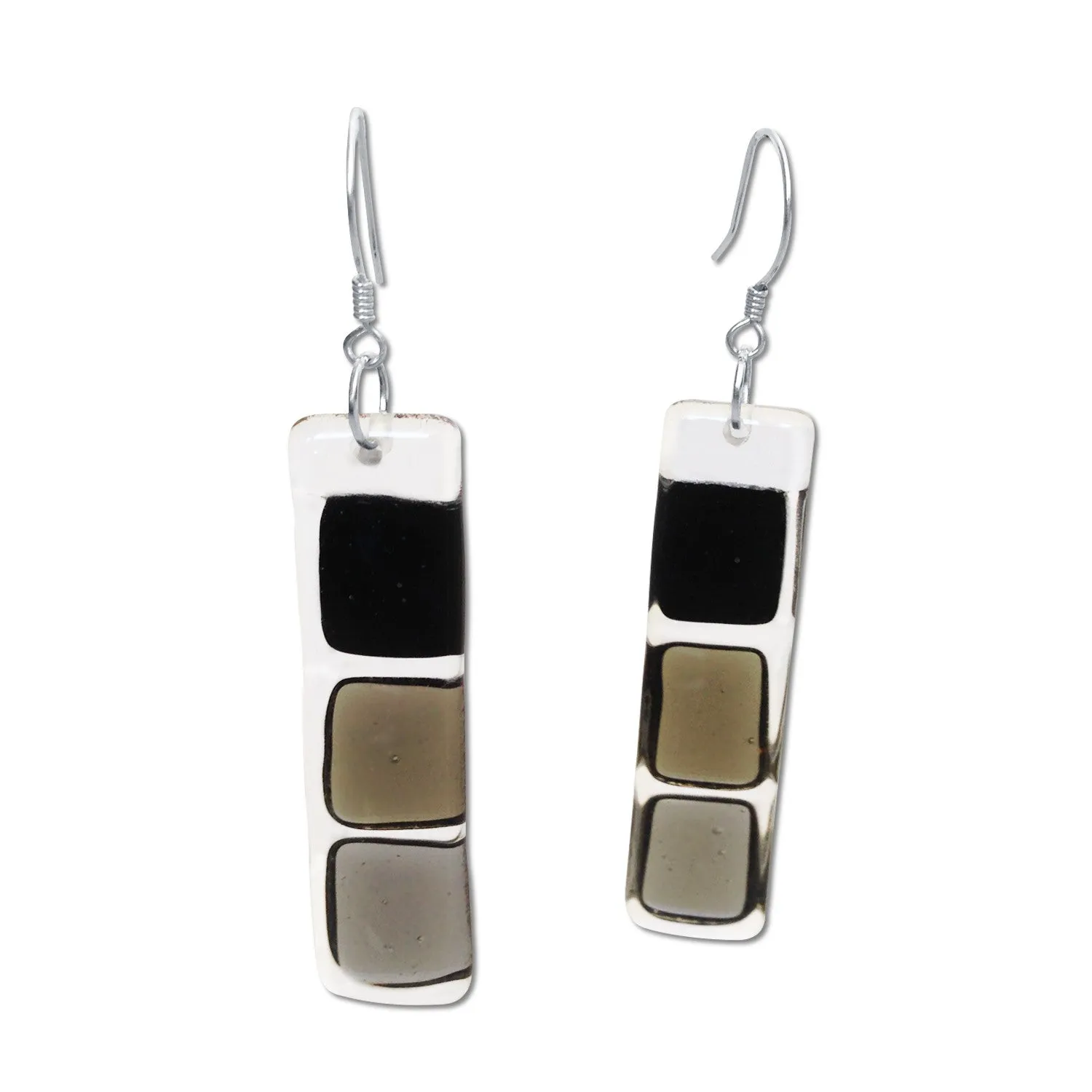 LMOL Glass Earrings - Navy