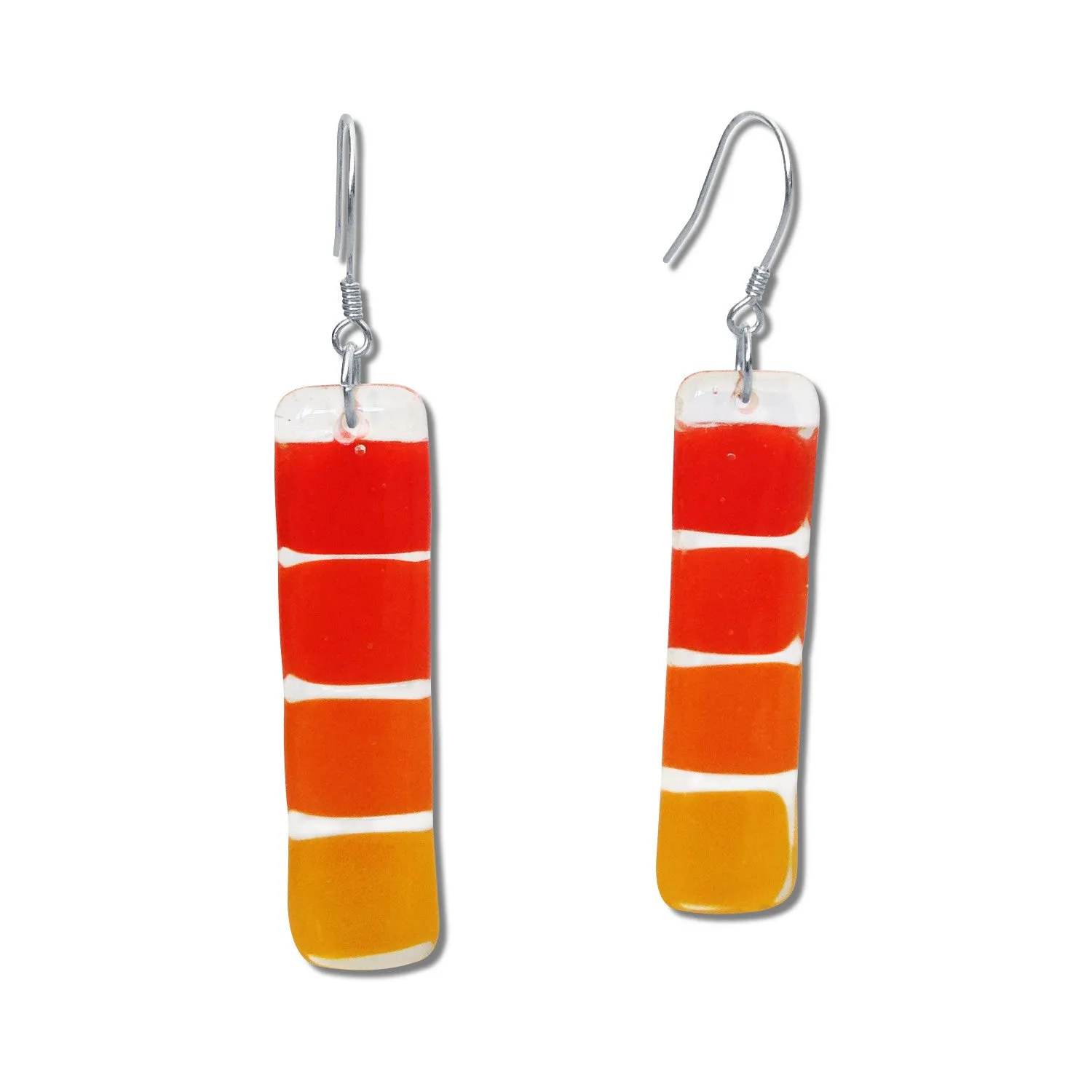 LMOL Glass Earrings - Red