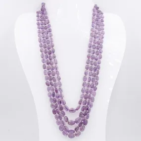 Long Necklace Amethyst Necklace Layered Necklace Beaded Gemstone Necklace Long Necklace Beaded Amethyst Necklace SKU 6143311