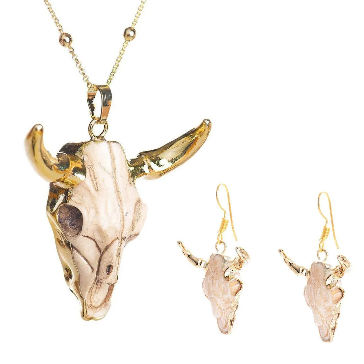 Longhorn Set (Necklace   Earrings)