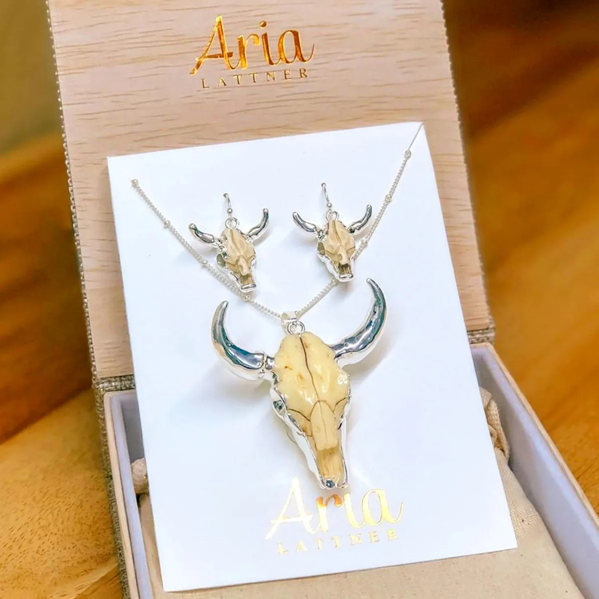 Longhorn Set (Necklace   Earrings)