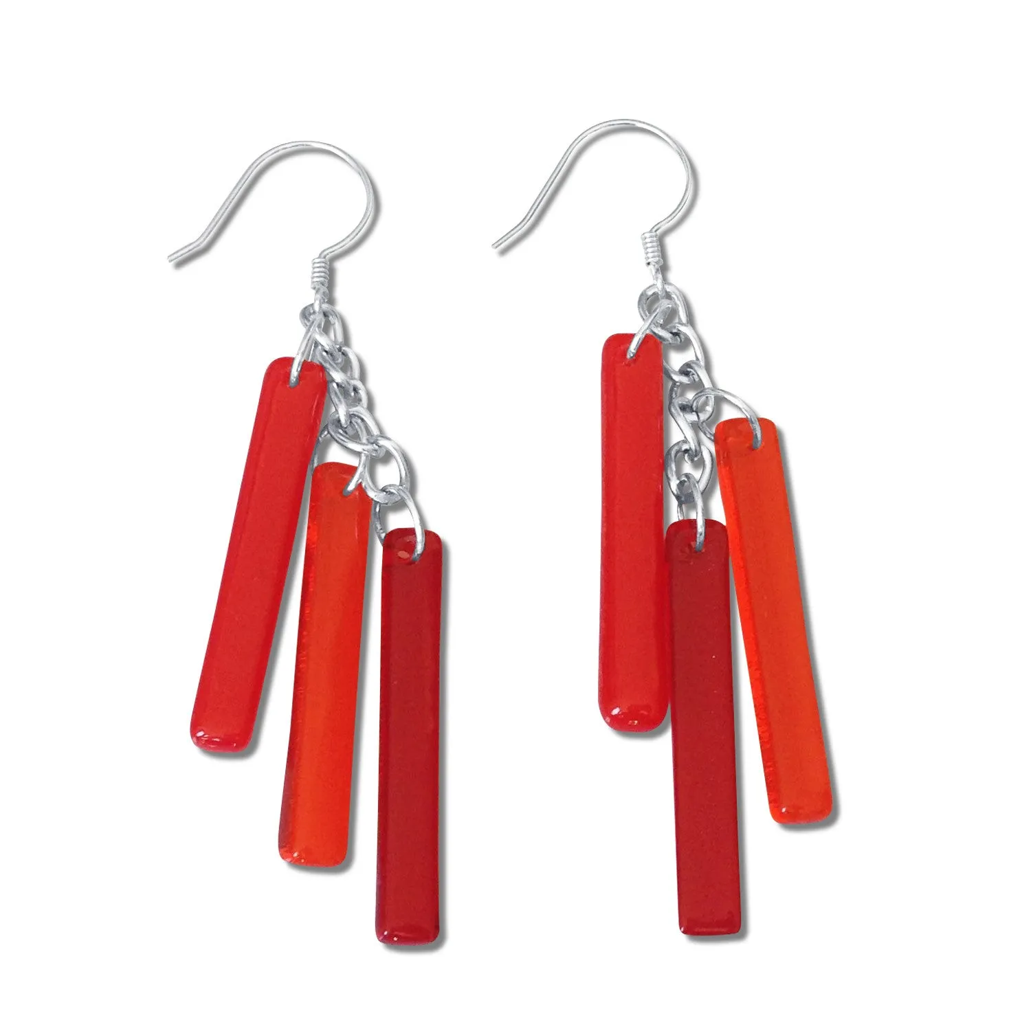 LTRAC Glass Earrings - Cherry