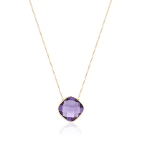 Lulu Amethyst Necklace,18k Gold