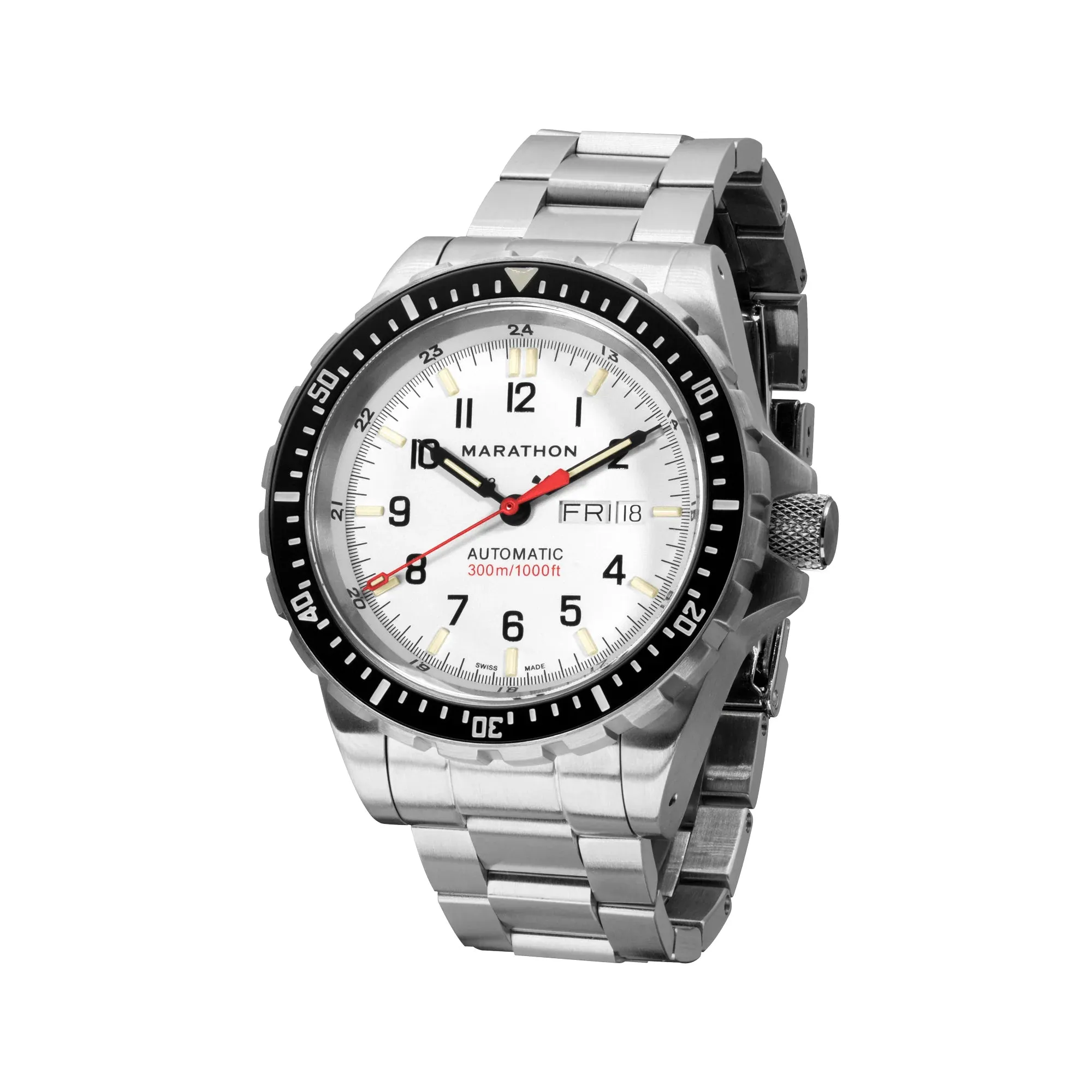 MARATHON ARCTIC EDITION JUMBO DAY/DATE AUTOMATIC (JDD) WITH STAINLESS STEEL BRACELET - 46MM