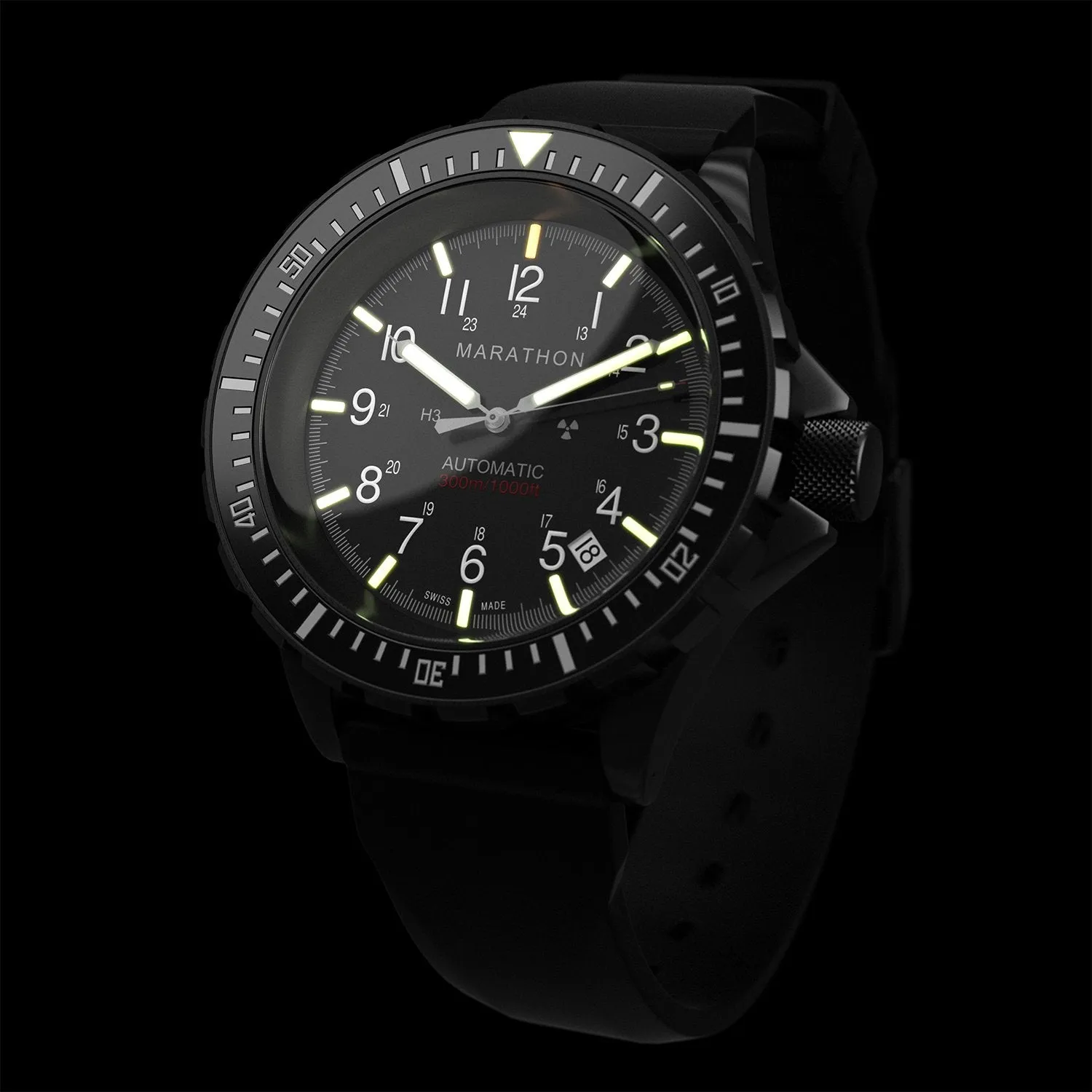 MARATHON DIVER'S ANTHRACITE AUTOMATIC GSAR - 41MM - NO US GOVERNMENT MARK