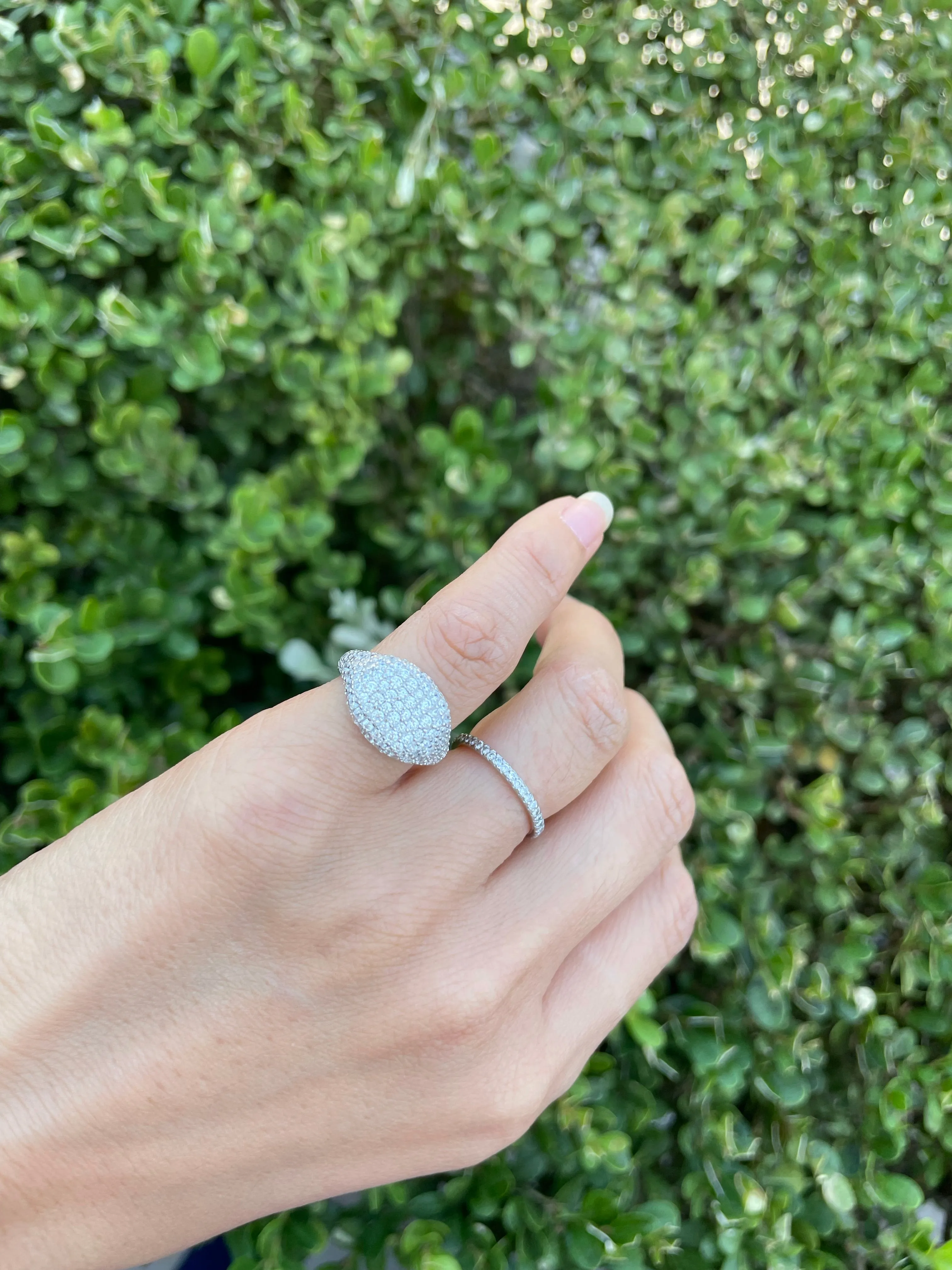 Masion Louella Pavé Pinky Ring