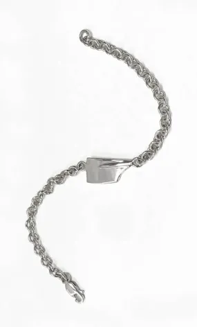 Medium Rowing Oar Blade and Cable Chain Bracelet