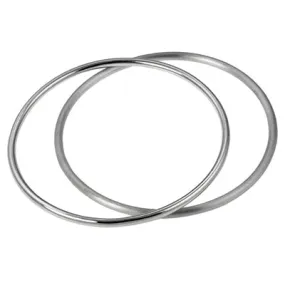 MM #358 M5-167 DOUBLE HALF BRUSHED BANGLE