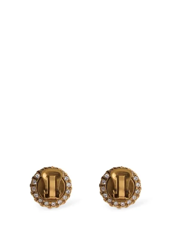 Moschino   Button clip-on earrings 