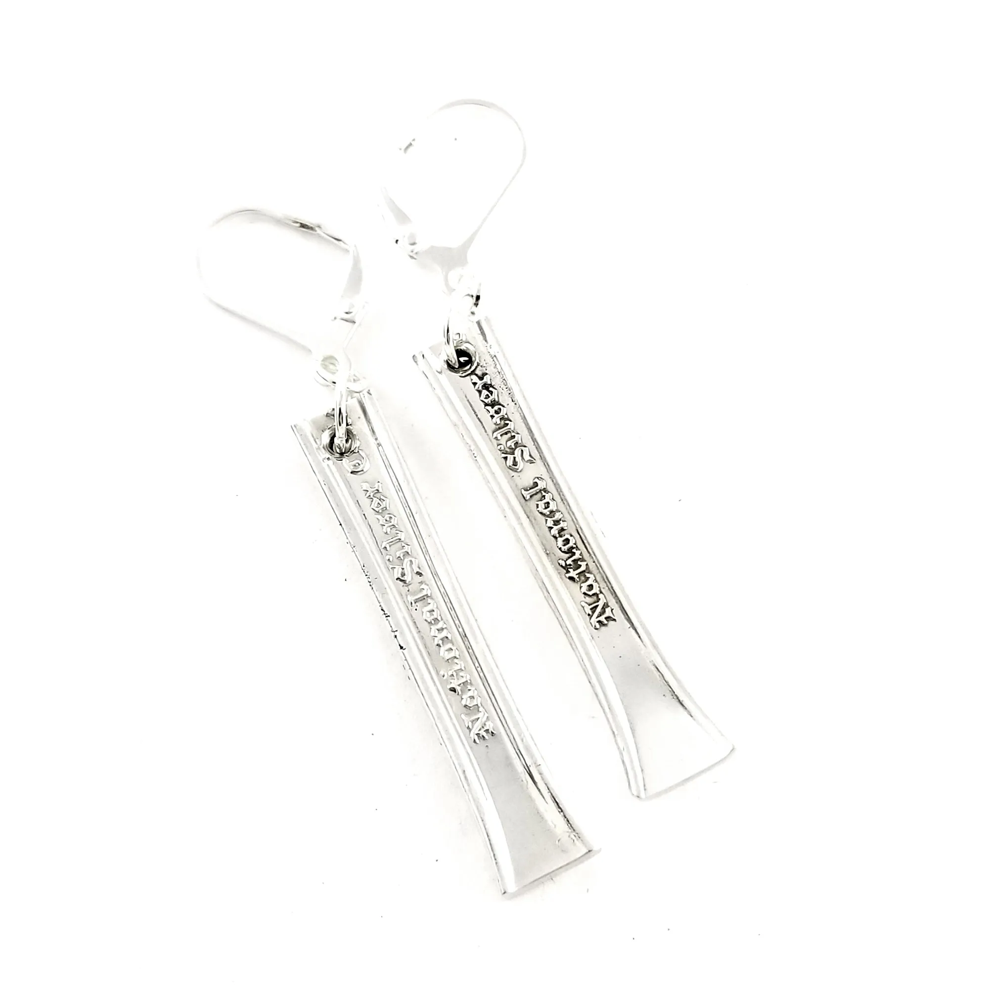 National Silver Narcissus Spoon Earrings