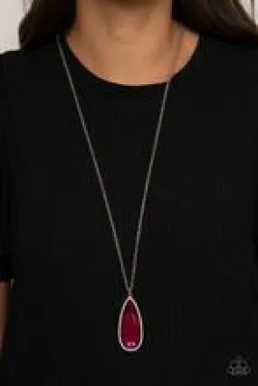 Necklace Watch Out For REIGN - Pink N2029