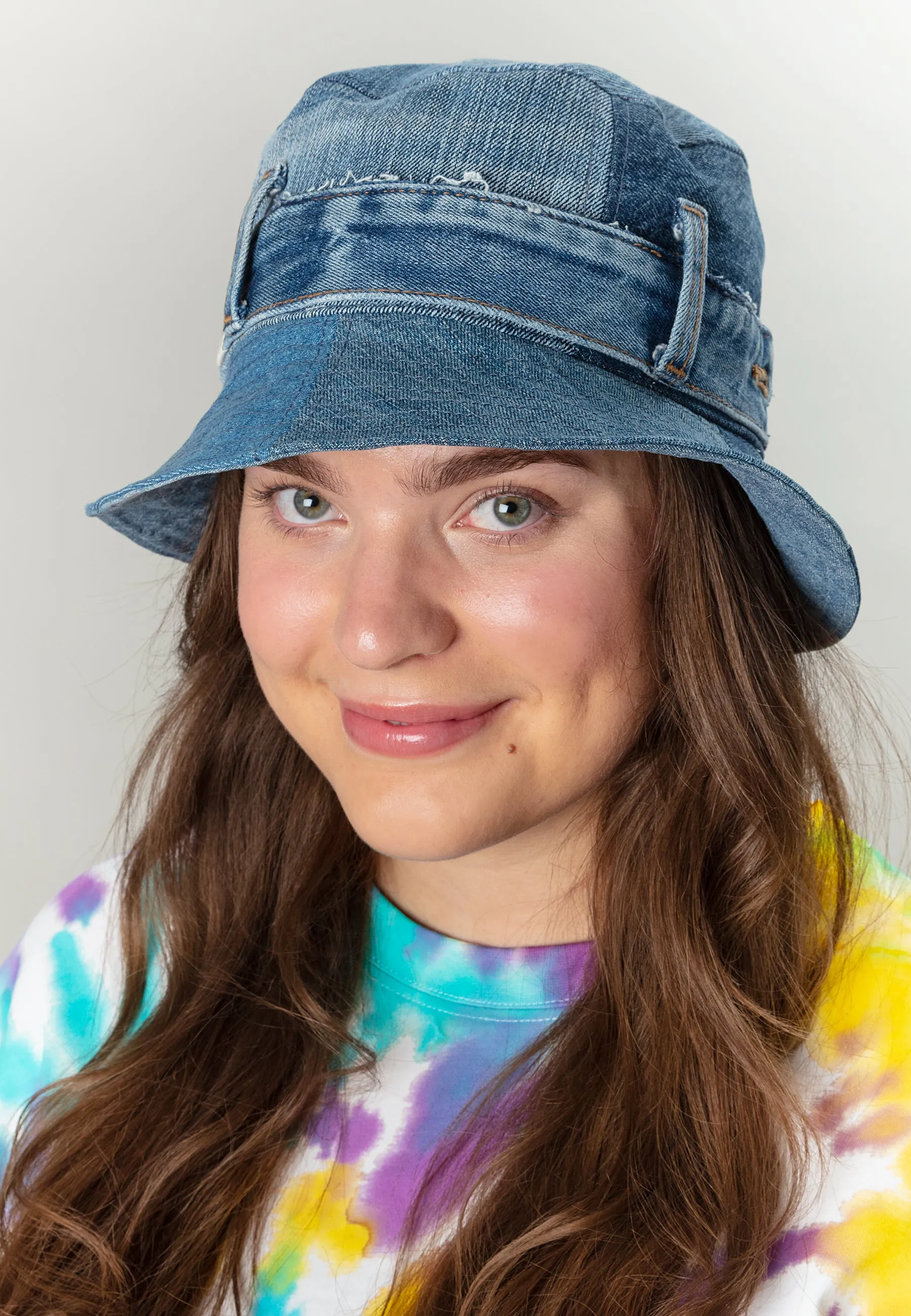 Nova Upcycled Denim Bucket Hat