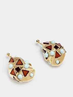 Odyssey gold-plated earrings