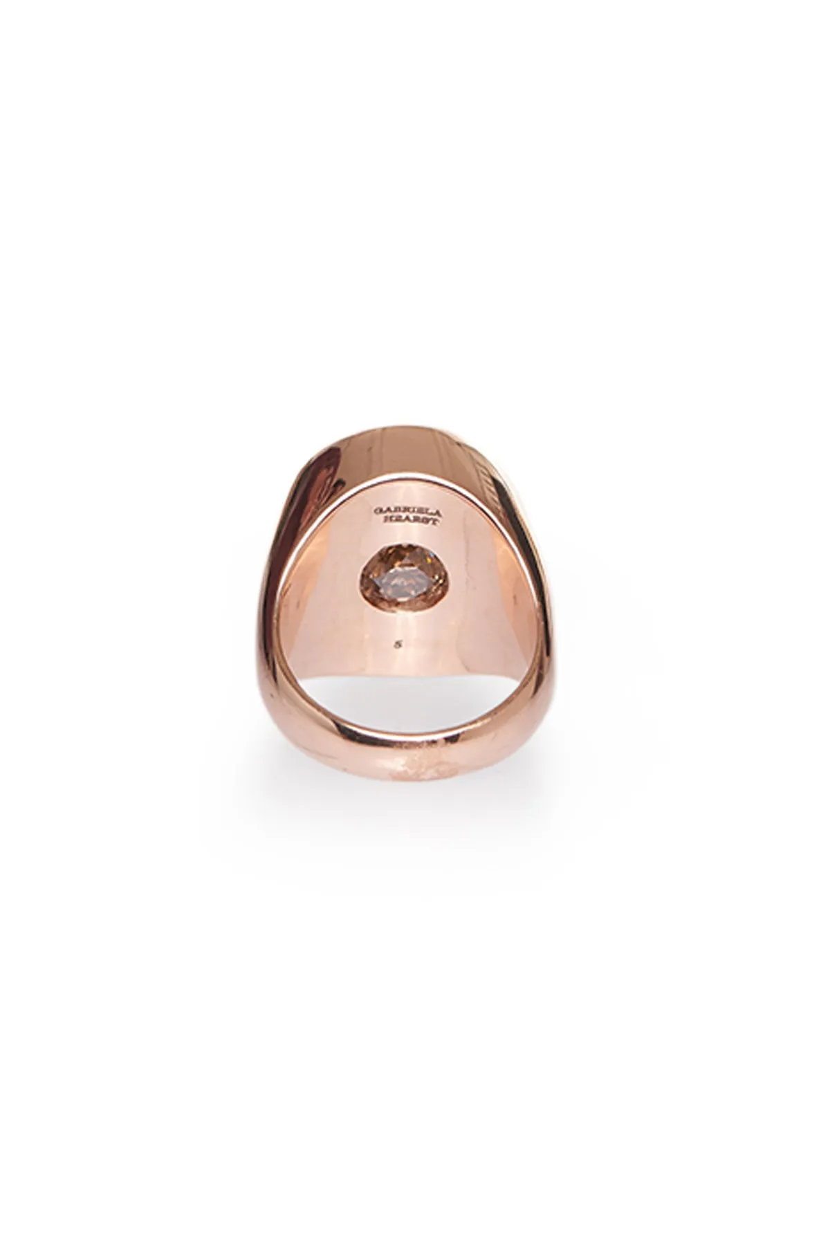 One Ounce Signet Ring in Rose Gold & Tiger's Eye