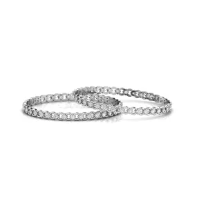 Opulence Silver Link Bangle