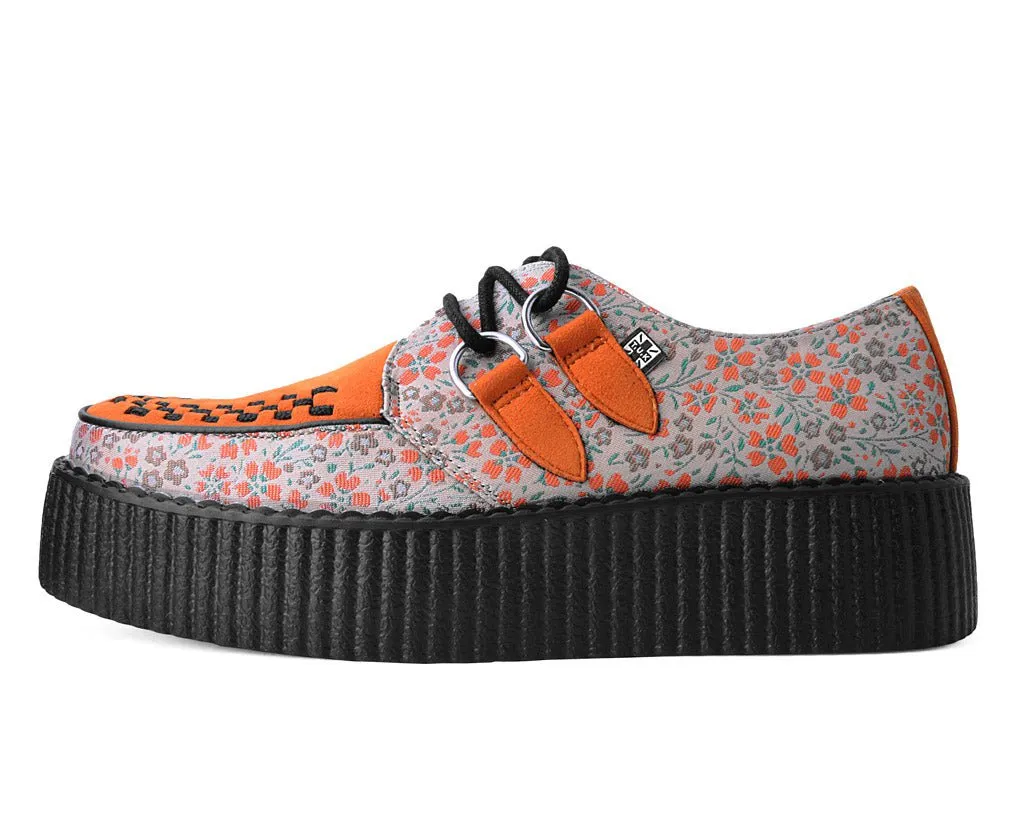 Orange & Beige Floral D-Ring Viva Creeper